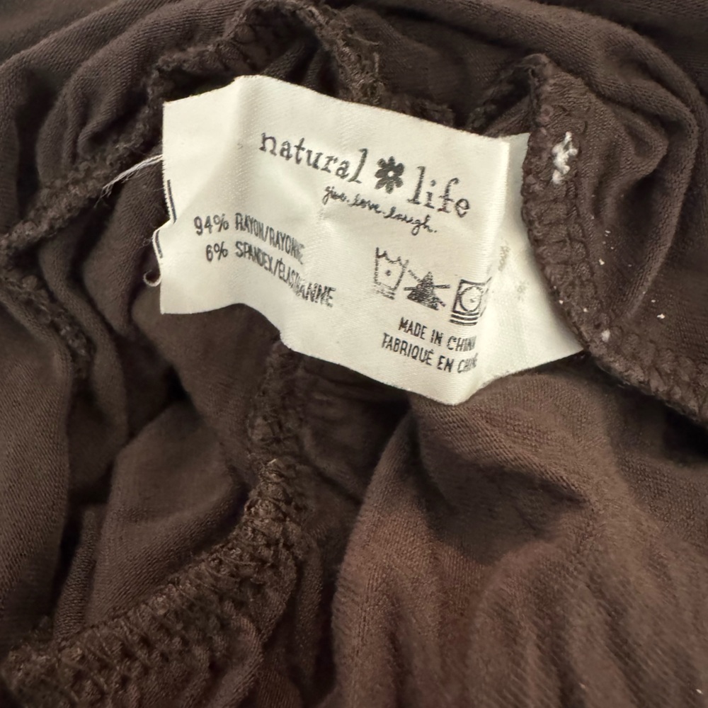 Natural Life Chocolate Brown Tiered Long Maxi Dress Size M - Picture 5 of 5